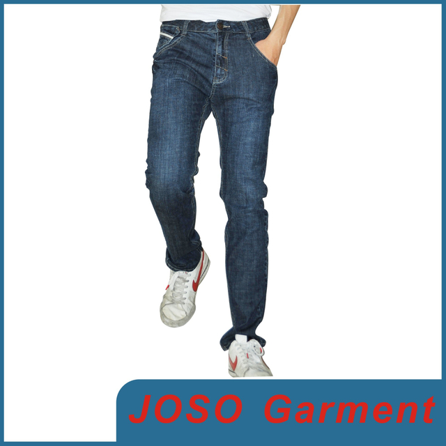 Men′s Medium Indigo Straight Leg Jeans (JC3024)