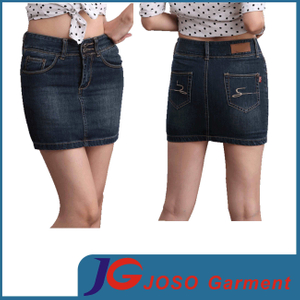 Women Denim Skinny Short Skirts (JC2094)