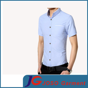 Men′s Latest Fitted Casual Cotton Shirt with One Pocket (JS9037m)
