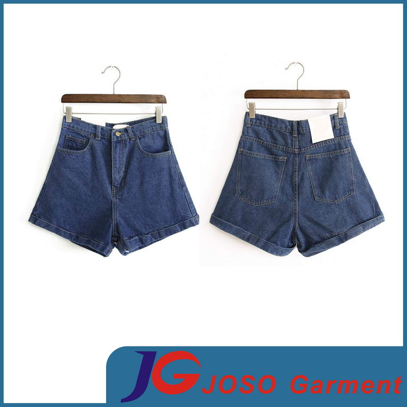 Women Denim Casual Loose Short Pants (JC6086)
