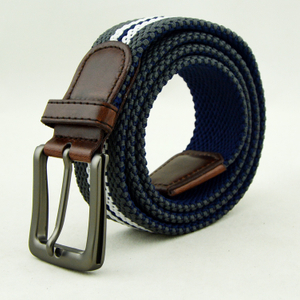 2br17 Double Layer Fashion Casual Polyester Braided Belt for Gentlemen