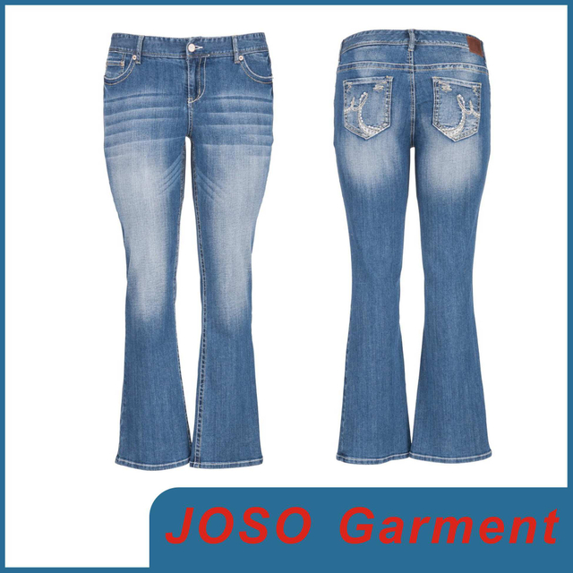 Women MID-Rise Boot-Cut Jeans (JC1099)
