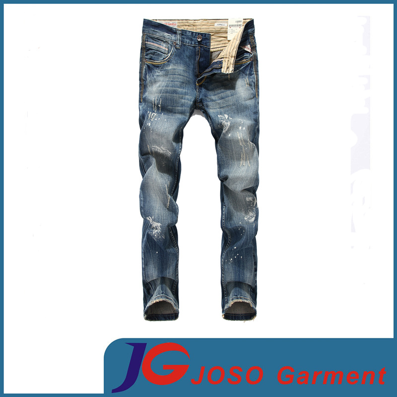 Fashion Scratch Straight Old Jeans for Men (JC3397)