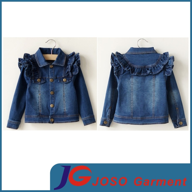 100% Pure Cotton Denim Girls Jacket (JT5009)