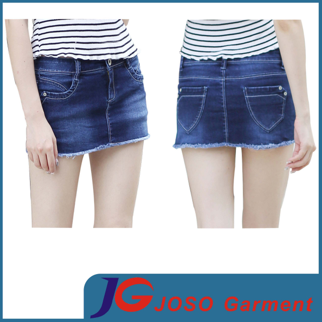 Girls Fashion Denim Ripped Skirts (JC2080)