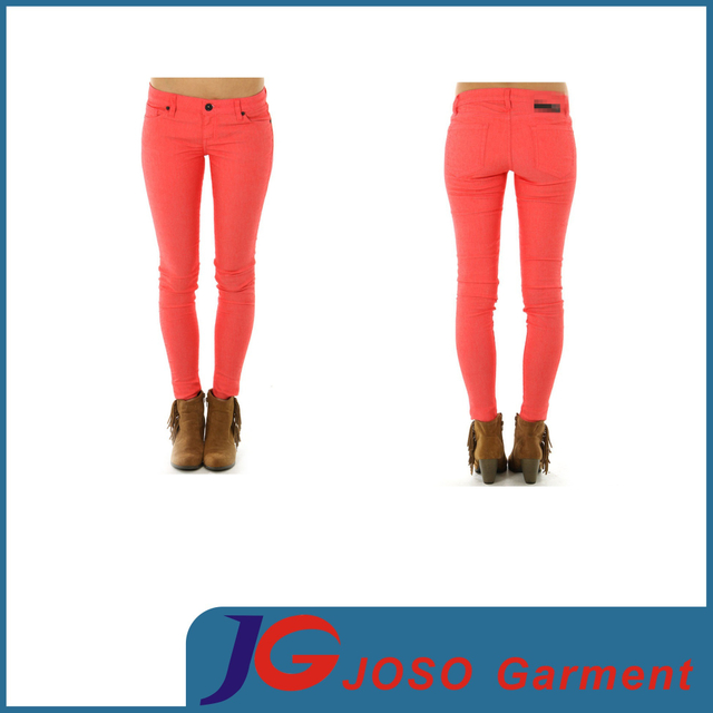 Colourful Chino Slim Fit Bootcut Lady Pants Clothes (JC1398)