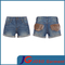 Women Faux Fur Pockets Denim Shorts (JC6091)