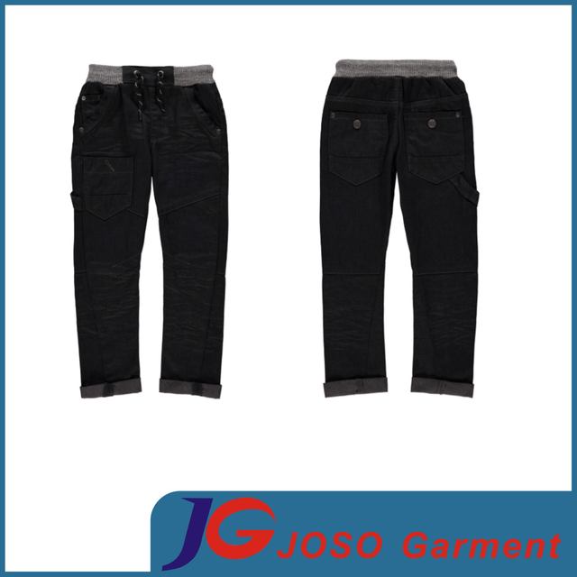 Boys Clothing Black Kids Jeans Size for Children (JT8048)