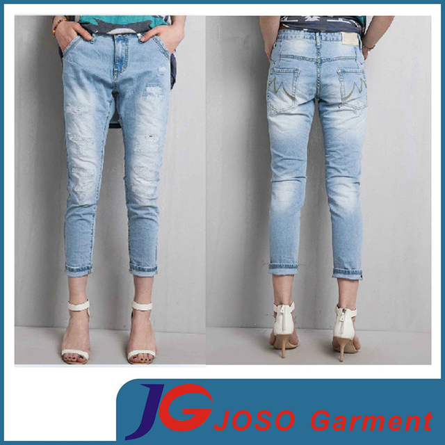 Clothing Online High Waist Jean Shopping Clothes (JC1378)