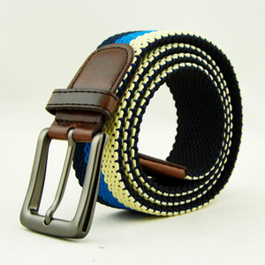 2br21 Wholesale Unique Mix Color Elastic Braided Fancy Polyester Belt