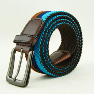 2br15 New Design Polyester Material Double Layer Belt for Men