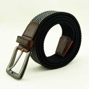 2br10 China Suppliers Elastic Fabric Stretch Belts with Alloy Black Buckle