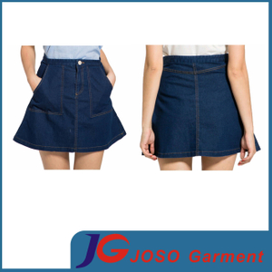 Young Ladies Denim Swing Skirt (JC2104)