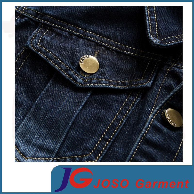 Men′s Cotton Long Sleeve Leisure Denim Jacket (JC7050)