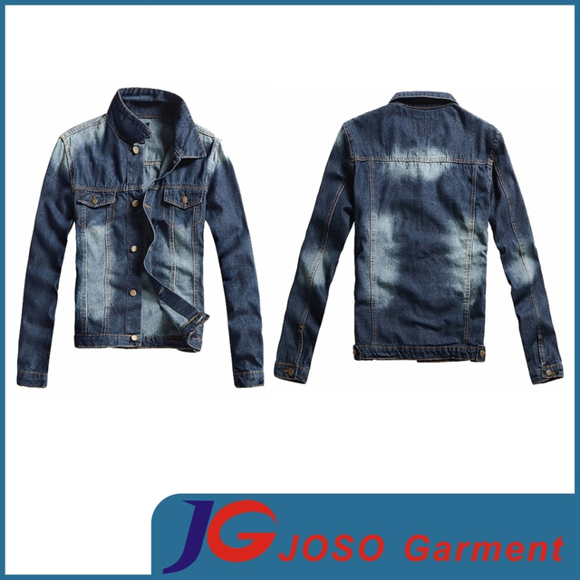 Factory Wholesale Fashion Men′s Denim Jacket (JC7032)