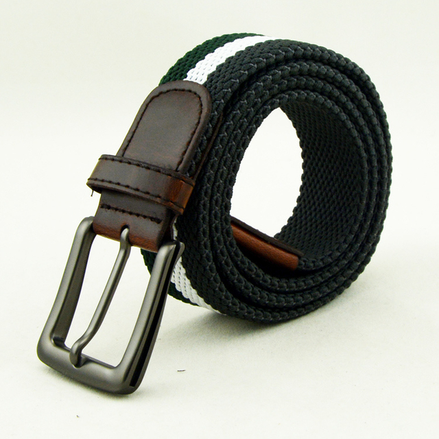2br23 Wholesale Unique Mix Color Elastic Braided Fancy Polyester Belt
