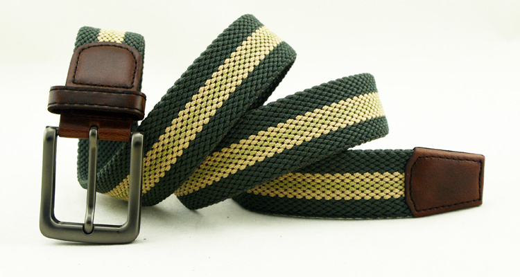 2br31 Fashion Braided Elastic Rope Stretch Trouser Belt