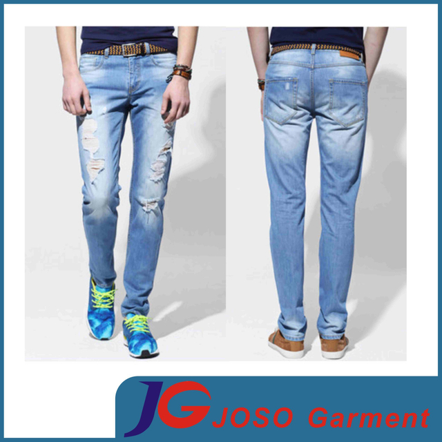 Jeans Cheap Men Tall Straight Jeans (JC3362)