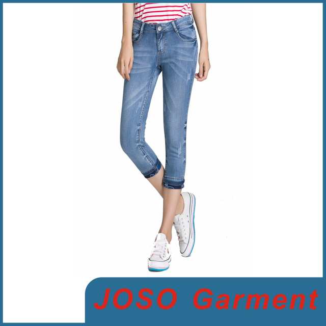 Lady Demin Cropped Jeans (JC1052)