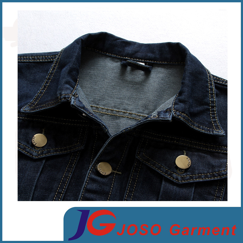 Men′s Cotton Long Sleeve Leisure Denim Jacket (JC7050)