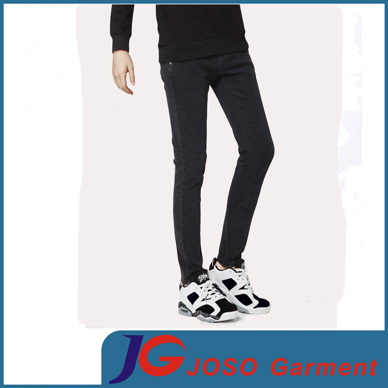Leisure Black Fitted Skinny Jeans for Men (JC3403)