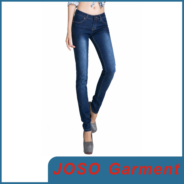 Dark Blue Cotton Spandex Skinny Women Jean (JC1050)
