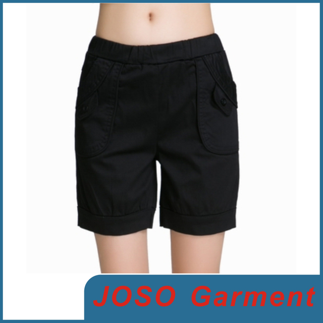 Women Black Leisure Shorts Trousers (JC6006)