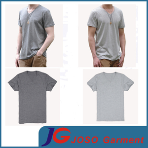 Men′s Half Sleeve V Neck T-Shirt (JS9027m)