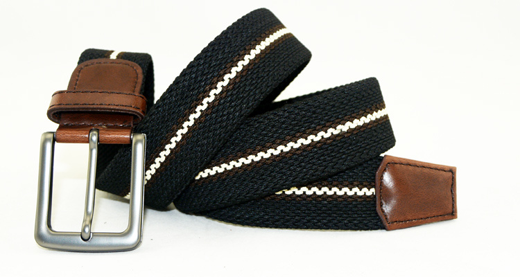 2br30 Fashion Braided Elastic Rope Stretch Trouser Belt