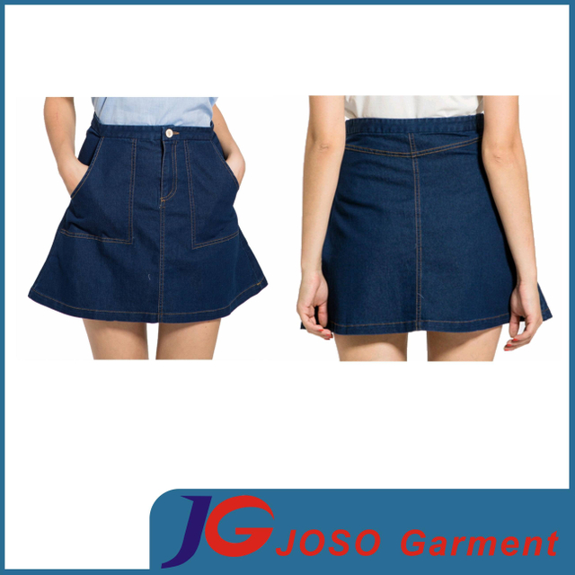 Young Ladies Denim Swing Skirt (JC2104)